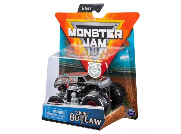 ماشین Monster Jam مدل Iron Outlaw با مقیاس 1:64 به همراه آدمک, image 2