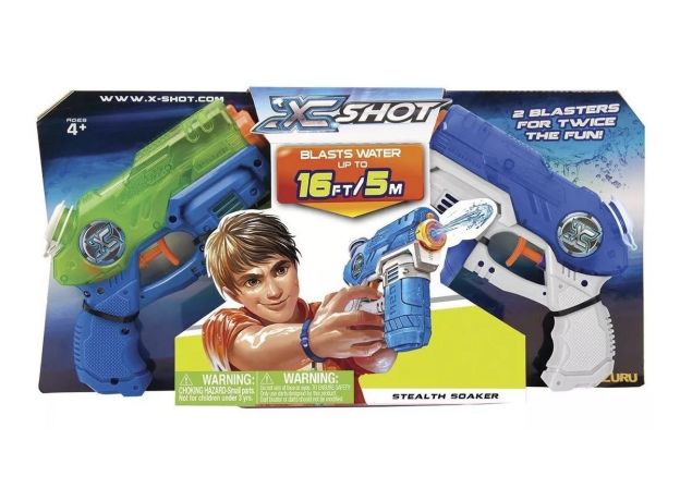 تفنگ دوقلو آبپاش ایکس شات X-Shot مدل Stealth Soaker, image 