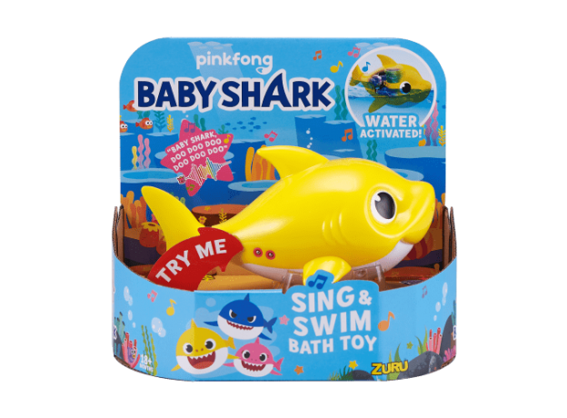 بیبی شارک شناگر Baby Shark (زرد), image 