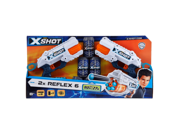 تفنگ دوقلو ایکس شات X-Shot مدل Reflex6, image 