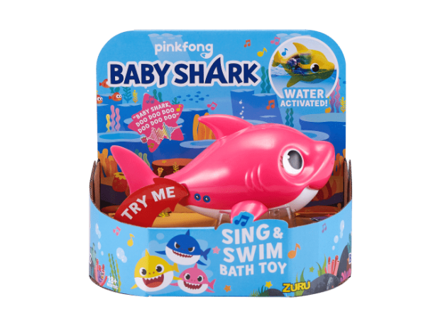 مامی شارک شناگر Baby Shark (صورتی), image 