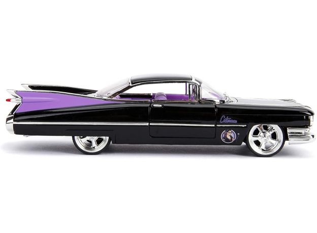 ماشین فلزی کادیلاک مدل 1959 Cadillac Coupe Deville و فیگور فلزی CatWoman با مقیاس 1:24, image 8