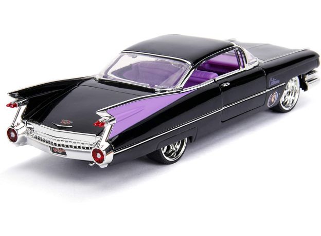 ماشین فلزی کادیلاک مدل 1959 Cadillac Coupe Deville و فیگور فلزی CatWoman با مقیاس 1:24, image 3