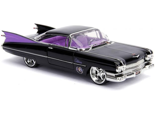 ماشین فلزی کادیلاک مدل 1959 Cadillac Coupe Deville و فیگور فلزی CatWoman با مقیاس 1:24, image 2