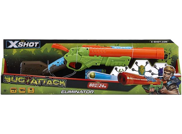 تفنگ ایکس شات X-Shot مدل Bugs Attack با 3 حشره و 8 تیر, image 
