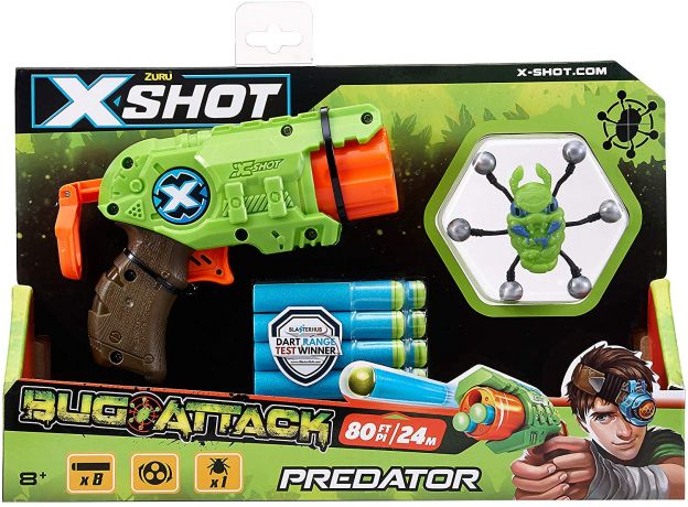 تفنگ ایکس شات X-Shot مدل Bugs Attack با 1 حشره و 8 تیر, image 