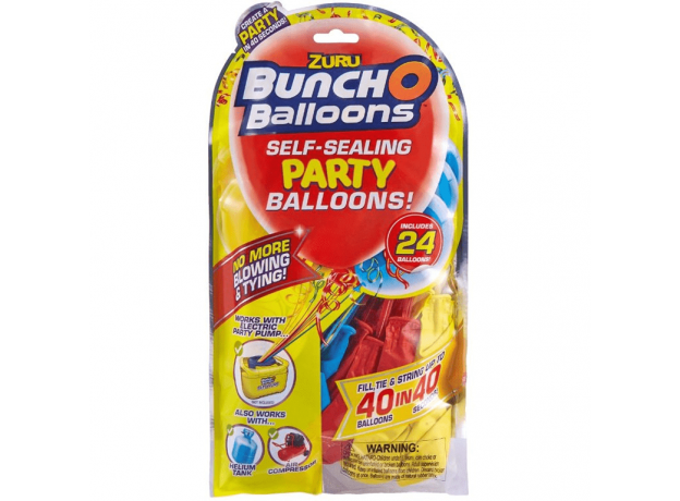 پک 24 تایی بادکنک بانچ و بالون Bunch O Balloons (زرد-آبی-قرمز), image 2