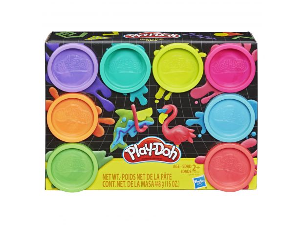 پک 8 تایی خمیربازی Play Doh مدل Neon, image 