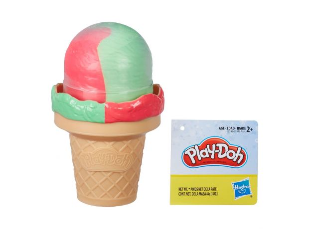 بستنی قیفی خمیری طالبی توت فرنگی Play Doh, image 
