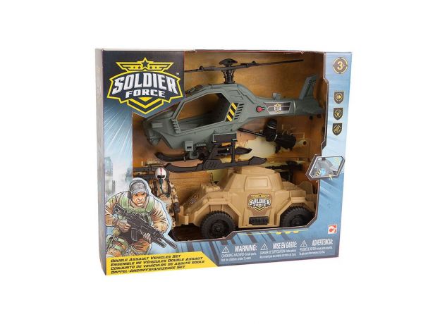 ست بازی ماشین و هلیکوپتر سربازهای Soldier Force, image 
