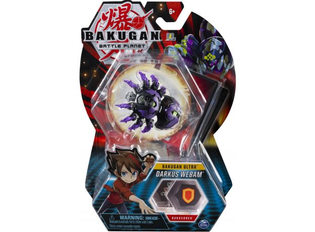 پک تکی بازی نبرد باکوگان (Bakugan) مدل Darkus Webam, image 