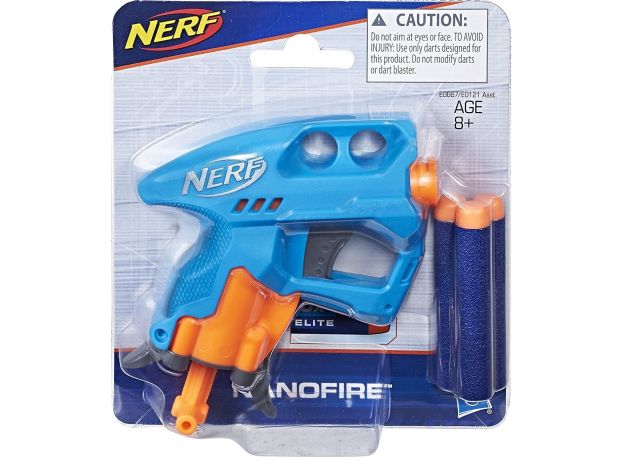 تفنگ نرف Nerf مدل N-Strike Nano Fire (آبی), image 