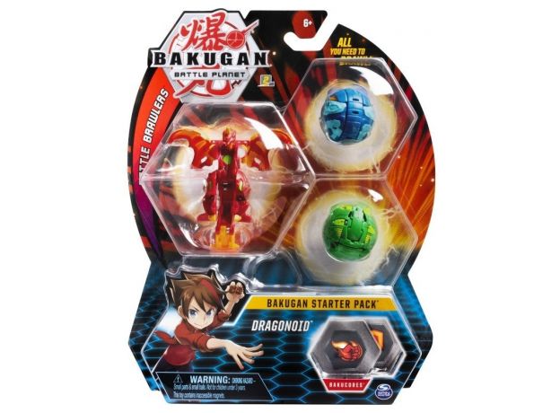 پک 3 تایی بازی نبرد باکوگان (Bakugan) مدل Dragonoid, image 