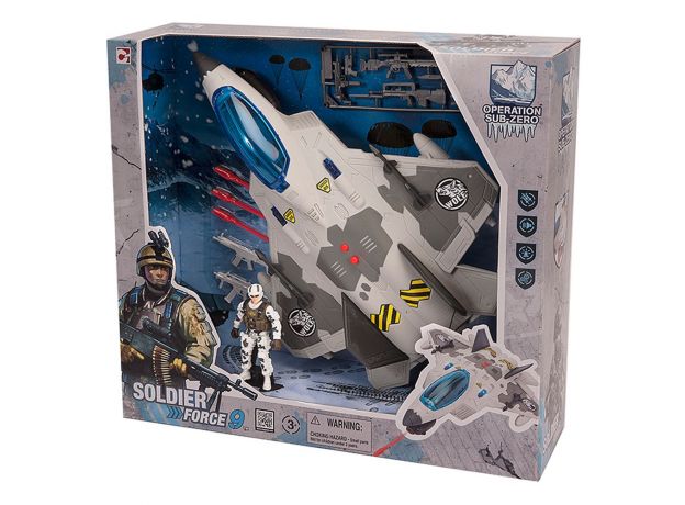 ست بازی جت جنگنده سربازهای Soldier Force مدل Snowstorm, image 