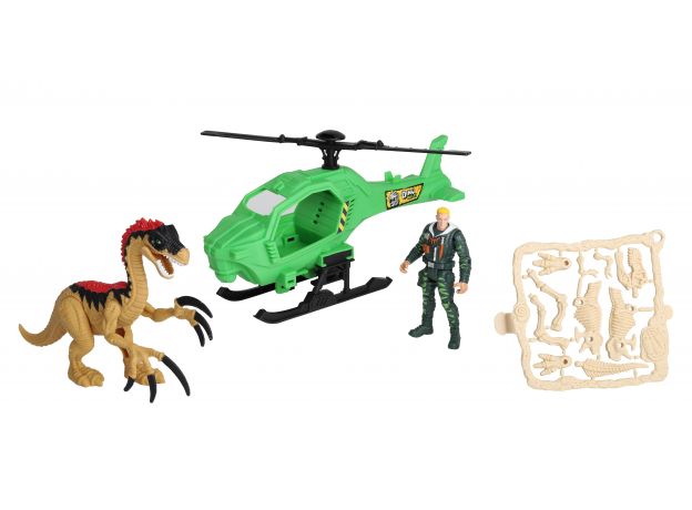 ست بازی شکارچیان دایناسور Dino Valley مدل Dino Catch Helicoptor, image 2