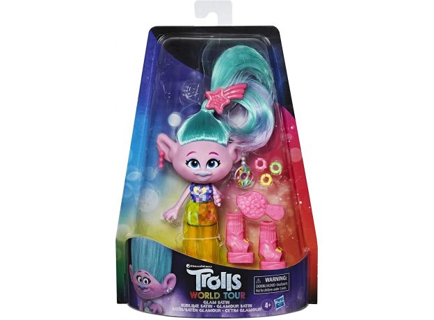 عروسک فشن Satin ترولز Trolls World Tour, تنوع: E65695L00-Satin, image 