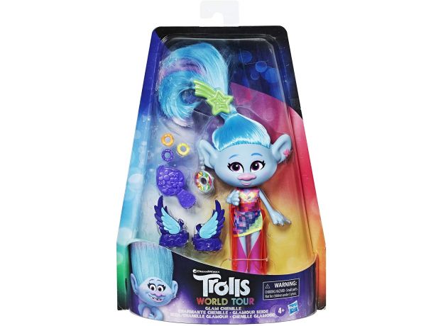 عروسک فشن Chenille ترولز Trolls World Tour, تنوع: E65695L00-Chenille, image 