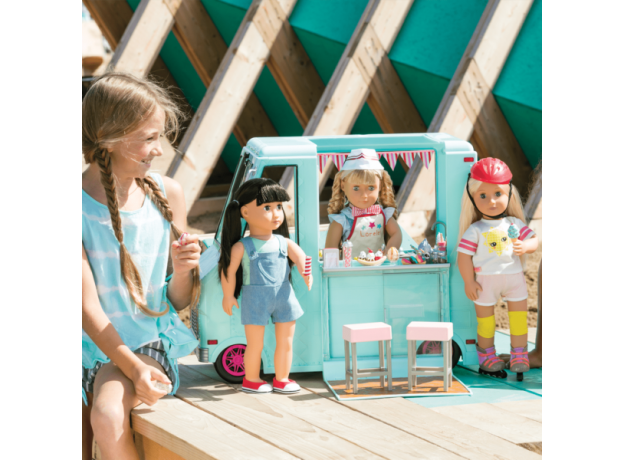 ماشین آبی بستنی فروشی عروسک های OG, image 7