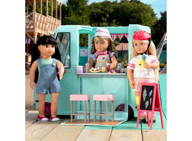 ماشین آبی بستنی فروشی عروسک های OG, image 9