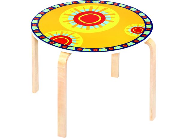 میز چوبی زرد پیکاردو, image 