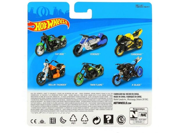 موتور Hot Wheels مدل X-Blade آبی با مقیاس 1:18, تنوع: X4221-X-Blade Blue, image 3