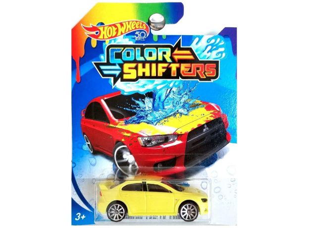 ماشین تغییر رنگ دهنده Hot Wheels سری Colour Shifters مدل Mitsubishi Lancer Evolution, image 