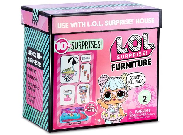 عروسک باکسی LOL Surprise Furniture مدل چرخ بستنی فروشی Bon, image 