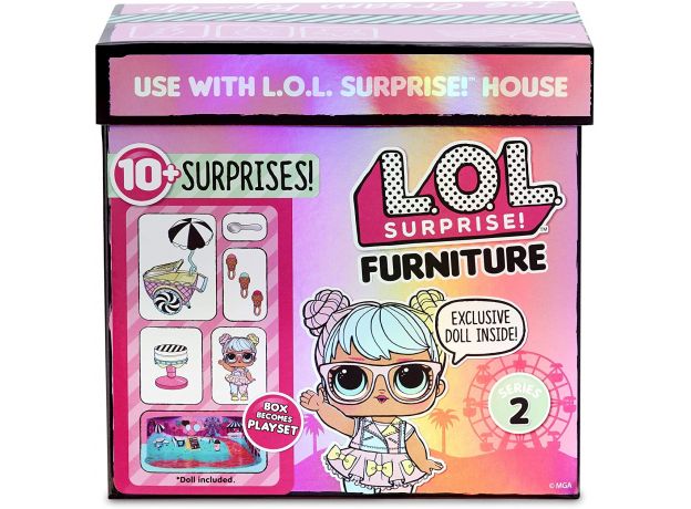 عروسک باکسی LOL Surprise Furniture مدل چرخ بستنی فروشی Bon, image 2