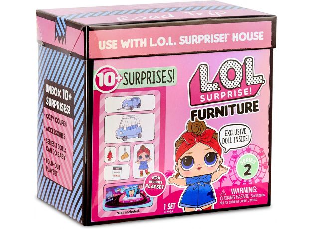 عروسک باکسی LOL Surprise Furniture مدل ماشین و پارکینگ Can do baby, image 