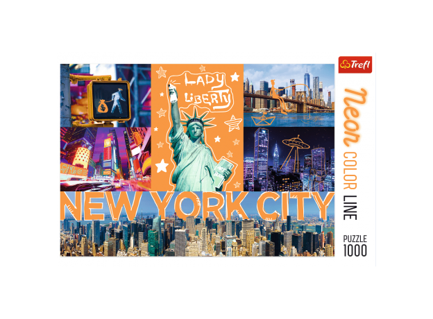 پازل 1000 تکه ترفل مدل تصاویر نیویورک سری Neon Color Line, image 2