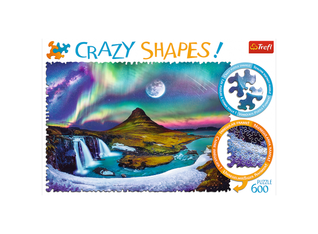 پازل 600 تکه ترفل مدل شفق در سرزمین یخی سری Crazy Shapes, image 2