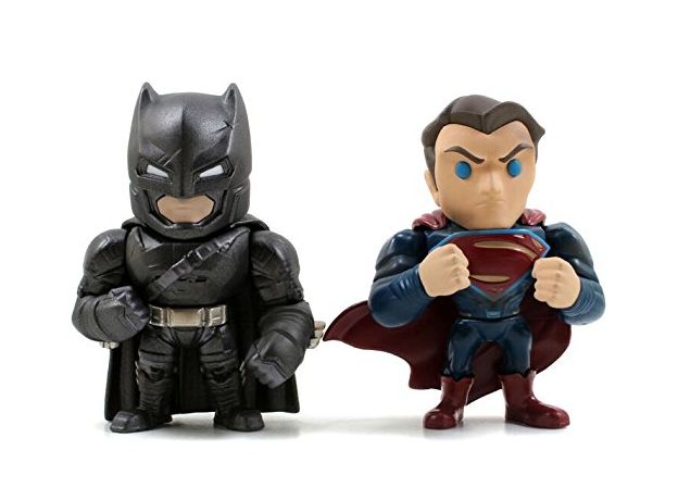 Metals BvS Batman wArmor & Superman Twin Pack 4 Figure, image 