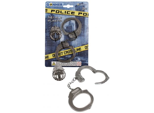 دستبند و نشان پلیس Gonher, image 