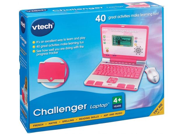 لپ تاپ آموزشی صورتی Vtech مدل Challenger Laptop, image 