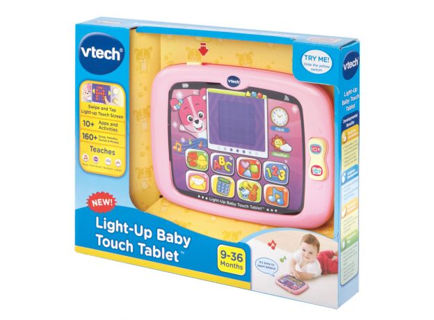 تبلت کودک صورتی Vtech مدل Light Up Baby Touch, image 4