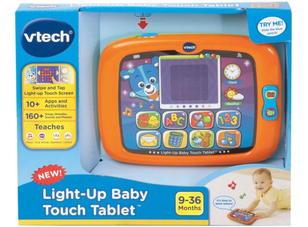تبلت کودک نارنجی Vtech مدل Light Up Baby Touch, image 