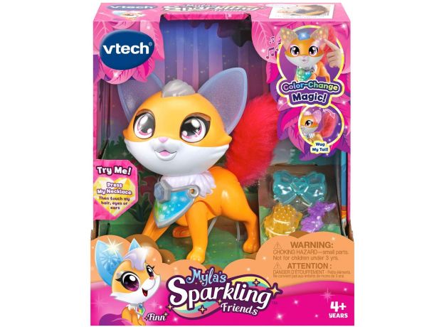 عروسک درخشان Myla's Sparkling Friends مدل فین روباه Vtech, image 