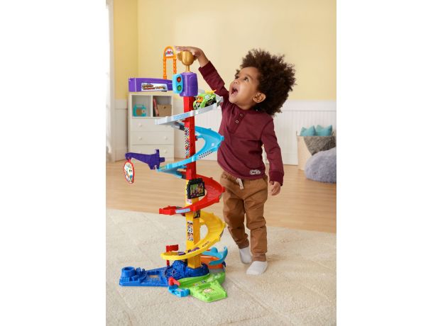 پیست مسابقه مارپیچ 2 در 1 مدل Toot Toot Smart Wheels Vtech, image 3