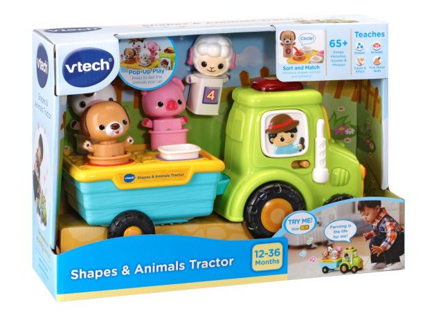 تراکتور حیوانات مزرعه موزیکال Vtech, image 