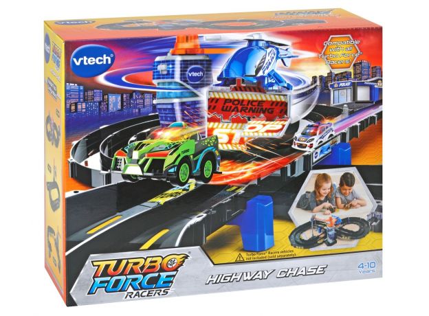پیست تعقیب و گریز پلیس Turbo Force Vtech, image 