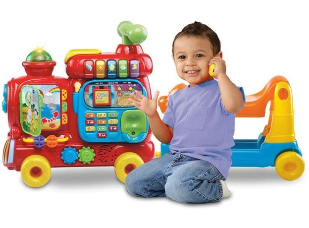 قطار سواری و آموزشی قرمز Vtech, image 3