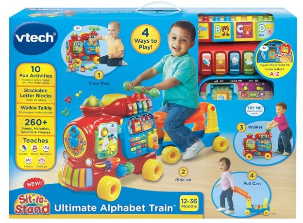 قطار سواری و آموزشی قرمز Vtech, image 