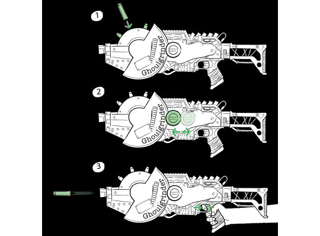 تفنگ نرف Nerf مدل Ghoulgrinder Blaster, image 11