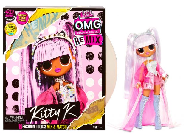 عروسک LOL Surprise سری OMG Remix مدل Kitty K, تنوع: 567240-Kitty K, image 