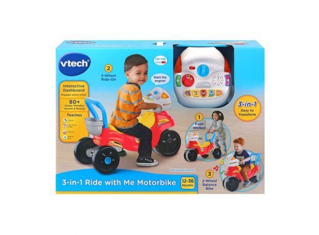 موتور سه حالته موزیکال Vtech قرمز, image 