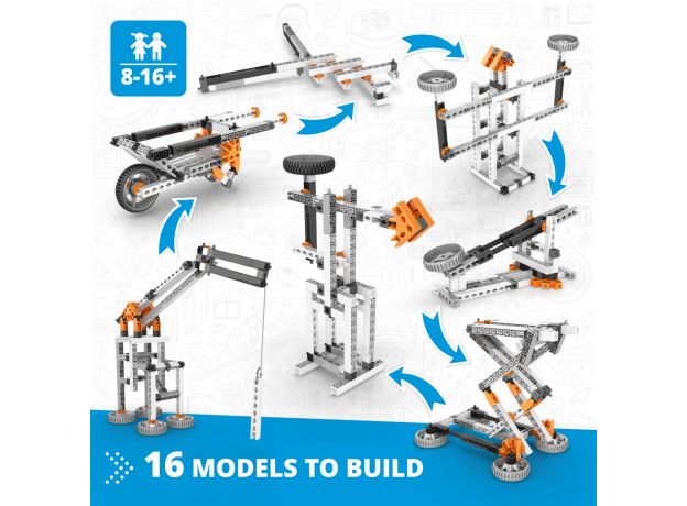 بلاک ساختنی Engino استیم 16 در 1 مدل سازه های اهرم دار, image 2