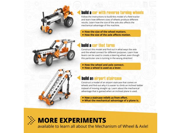 بلاک ساختنی Engino استیم 14 در 1 مدل سازه های چرخ دار, image 21