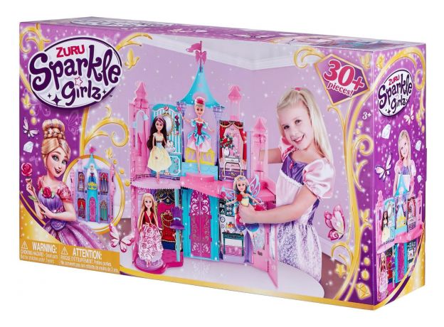 قصر رویایی 30 تکه عروسک های Sparkle Girlz, image 