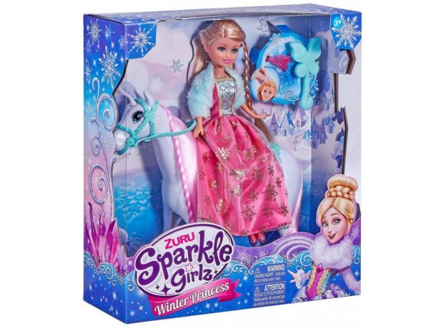 عروسک اسب سوار Sparkle Girlz مدل Winter Princess, image 5