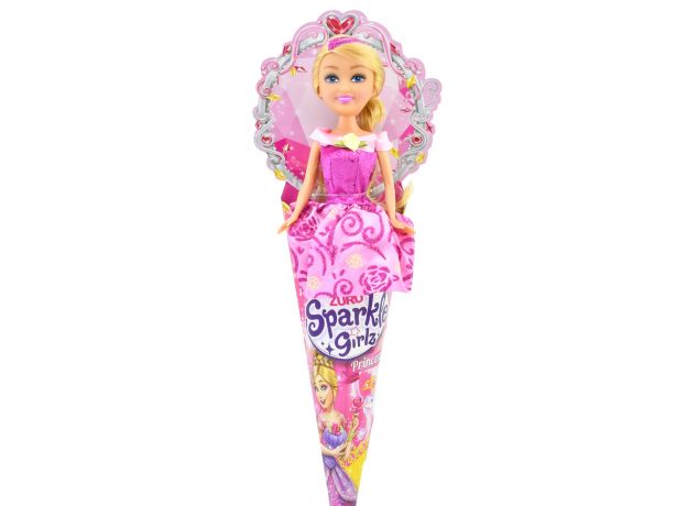 عروسک قیفی پرنسسی Sparkle Girlz مدل Princess (با لباس صورتی), image 